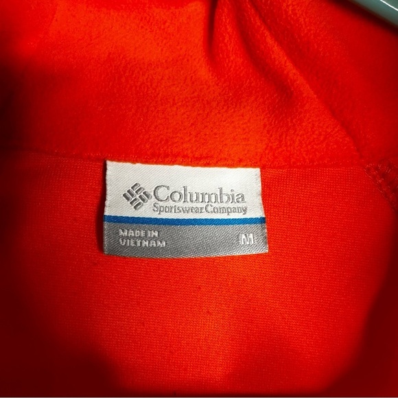 Auburn University Tigers‎ Columbia Womens Pullover 1/4 Zip Fleece Orange Medium - Picture 7 of 9